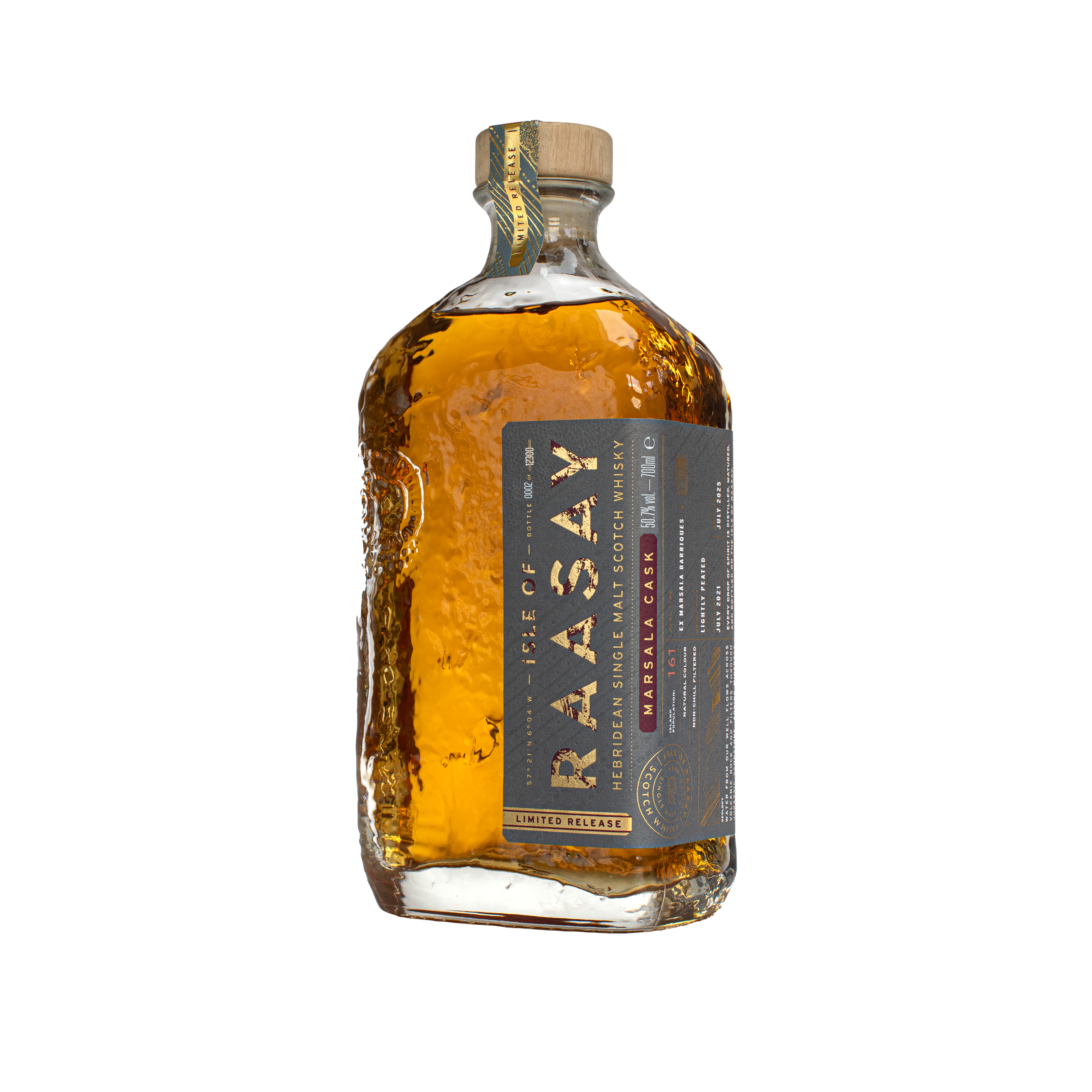 Marsala Packshot, flaska av Isle of Raasay Marsala Cask Finish