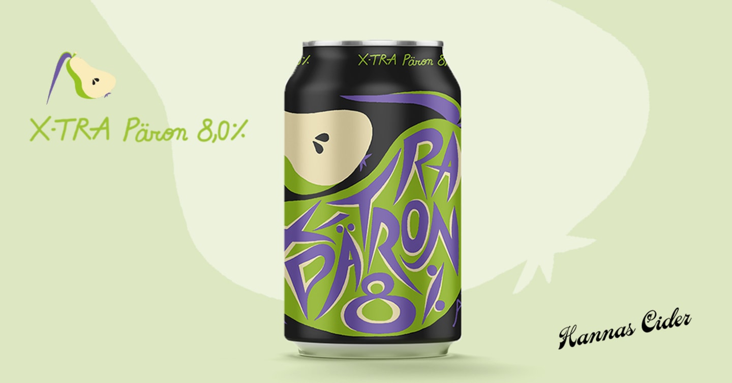 Hannas X-tra Päron - nyhet från Hannas Cider!