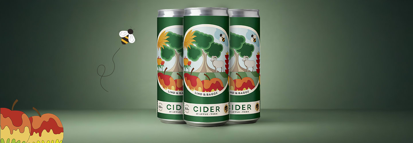 Lind & Bagge alkoholfri äppelcider lanseras på burk