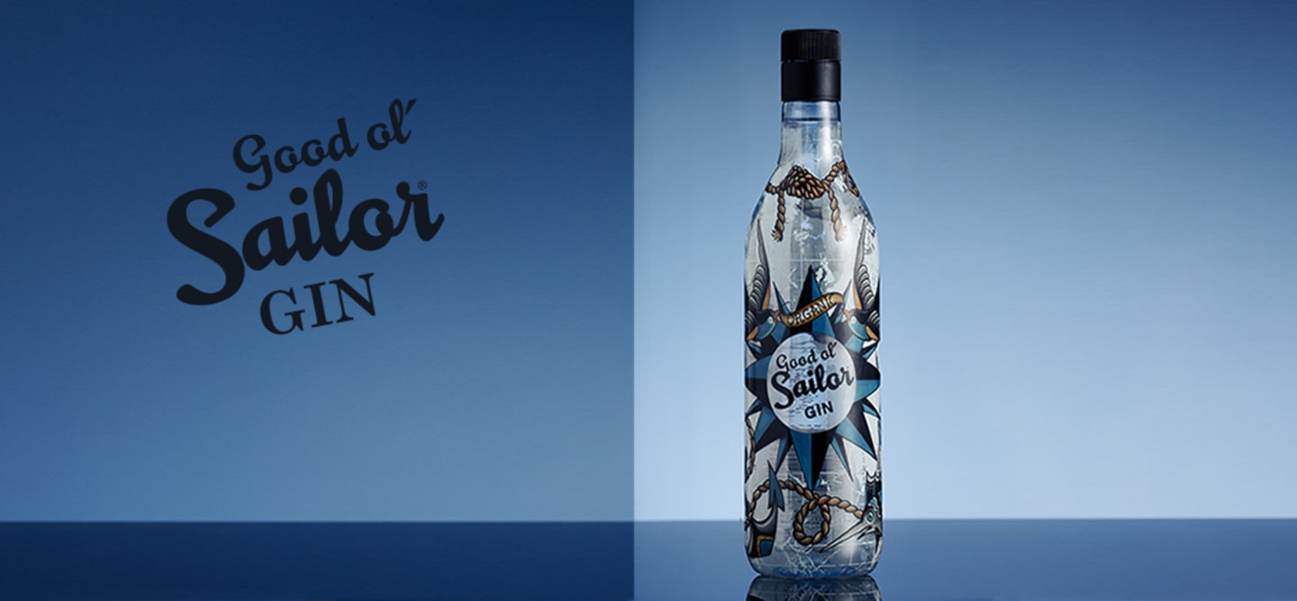 Ekologisk gin i miljövänlig PET-förpackning