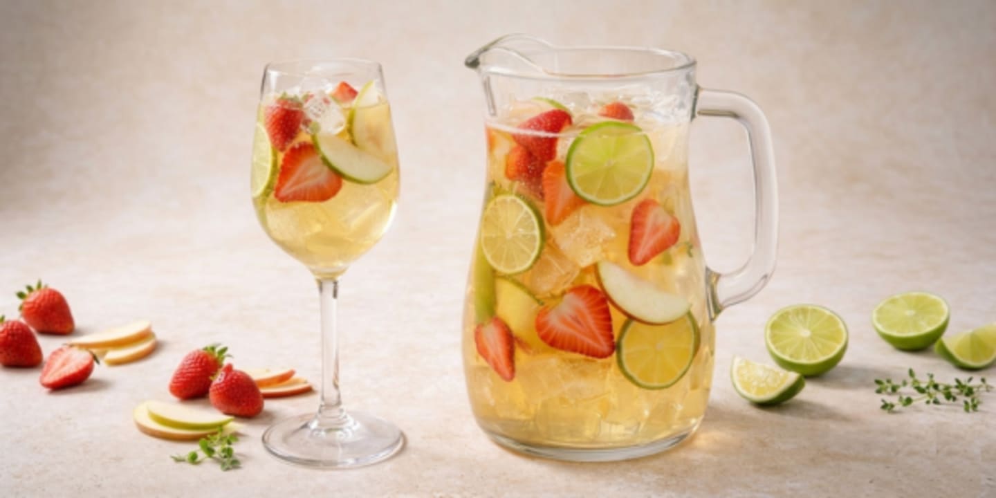 Vit sangria med Hallands Fläder