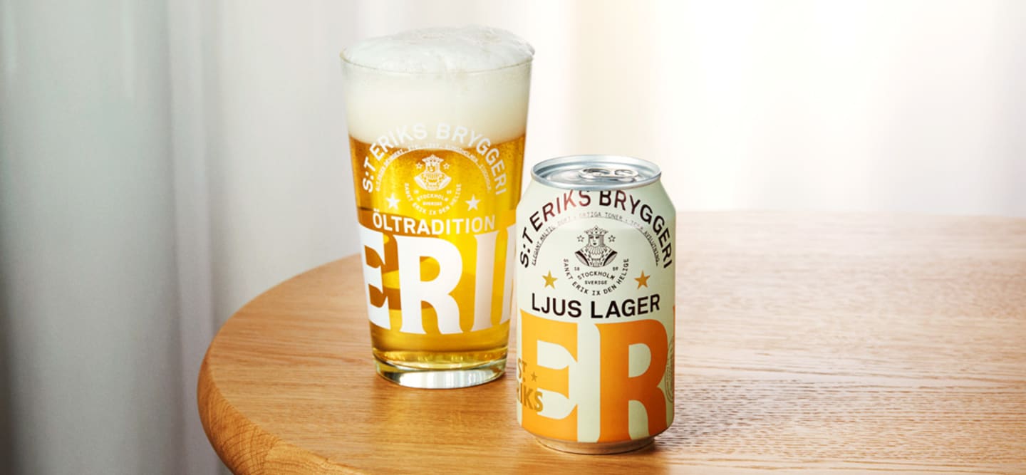 S:t Eriks Bryggeri lanserar en krispig ljus lager på burk – en svensk hantverksöl som utmanar storbryggerierna