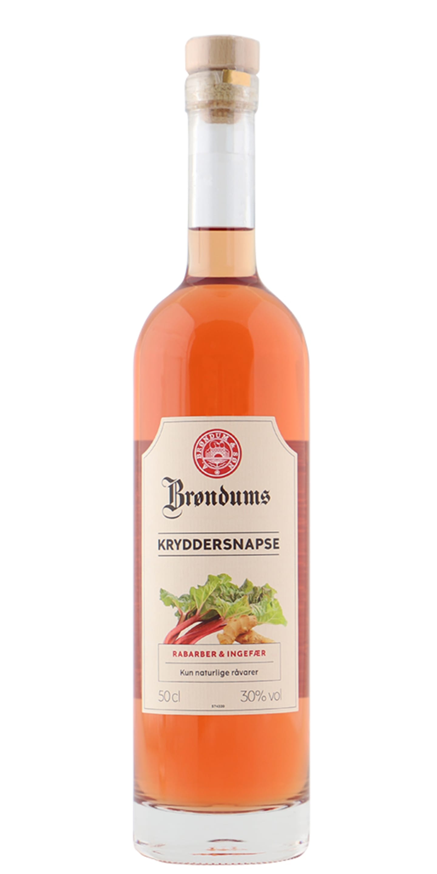 Brøndums Kryddersnaps Rhubarb/Ginger