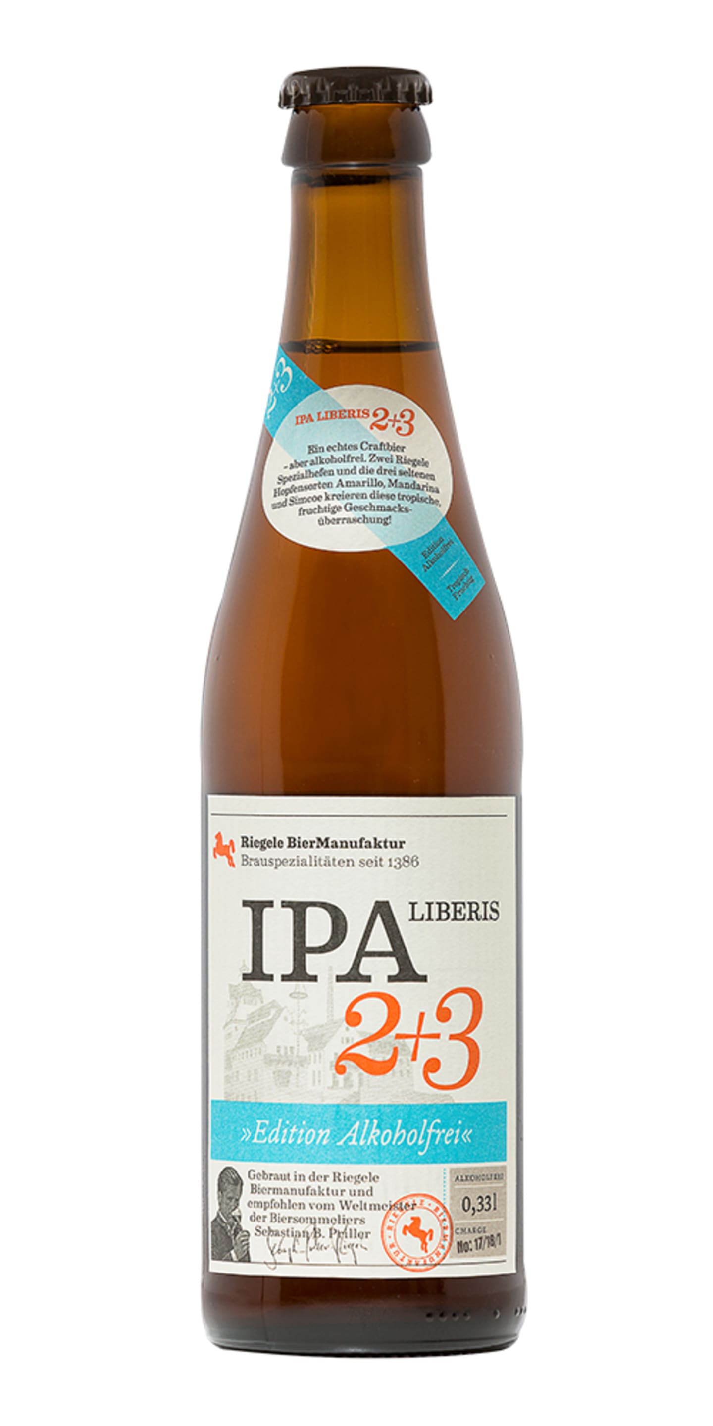 Riegele IPA Alkoholfrei fl. 33 cl - Bild 1 av 1