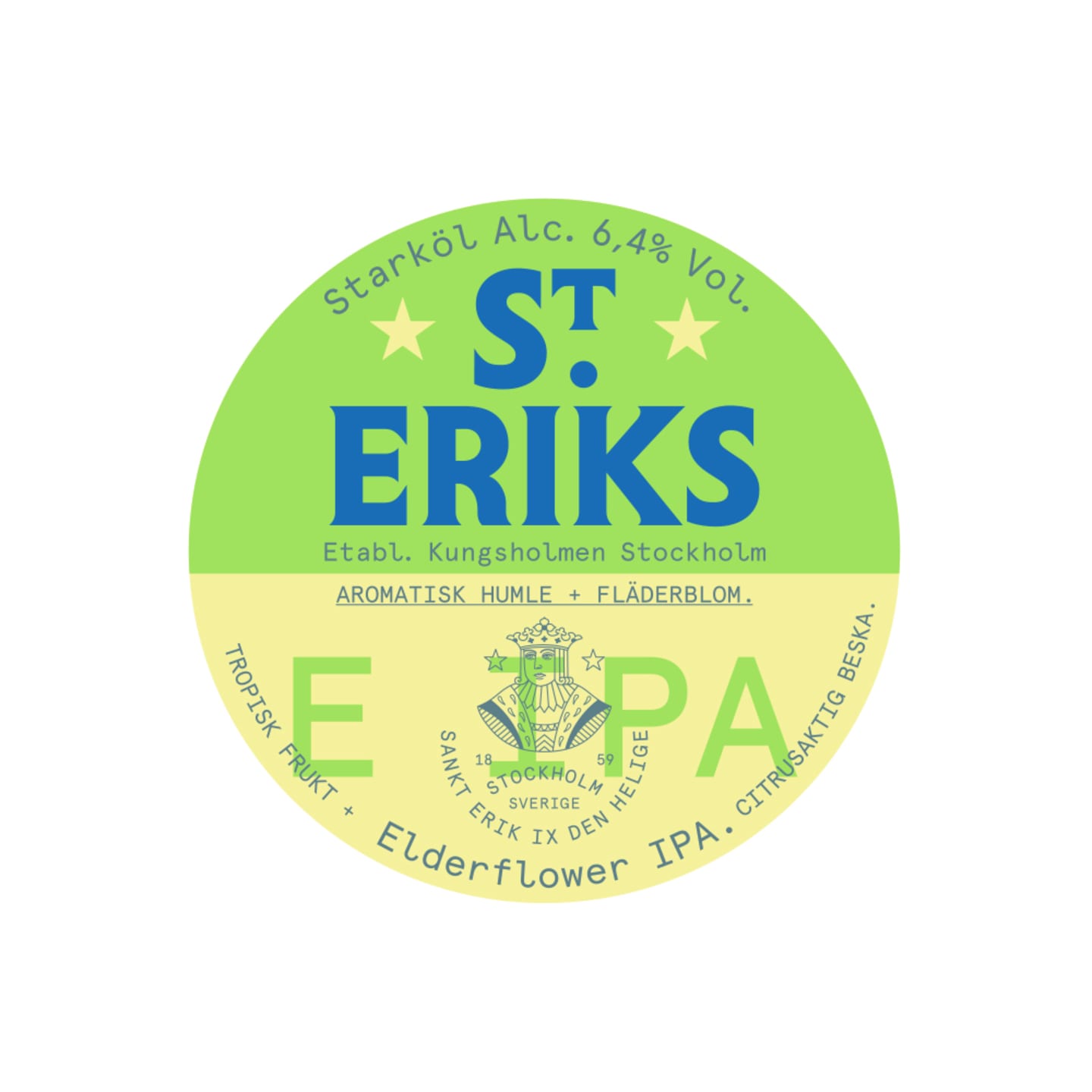 S:t Eriks Elderflower IPA Fat 30 L