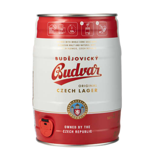 Budvar Budejovicky Original Czech Lager Keykeg 5 liter