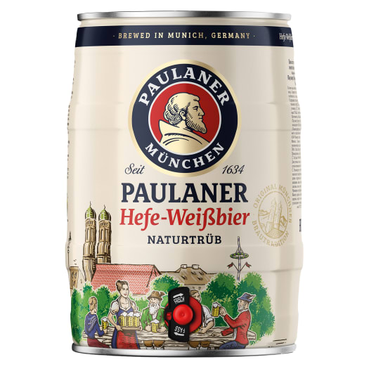 Paulaner Hefe-Weissbier Eng&aring;ngsfat 5 liter